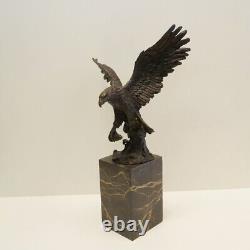 Eagle Bird Animal Sculpture Statue Art Deco Art Nouveau Style Bronze