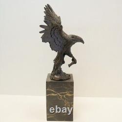 Eagle Bird Animal Sculpture Statue Art Deco Art Nouveau Style Bronze