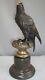 Eagle Bird Animalier Statue Sculpture In Art Deco Style And Art Nouveau Bronze