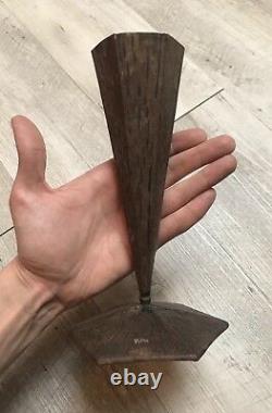Forged Iron Candle Holder Signed P. Roze Period Art-deco Brandt Subes 1930