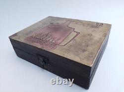 Former Box With Abstract Decor Signed J. P. C To Identify
