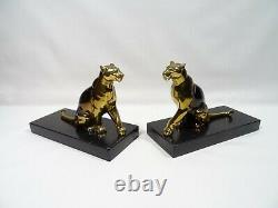 Former Greenhouse Book Art Deco Panthere Signs Tedd Animal Sculpture