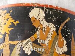 Former Painting Painting On Wood Small Clous Art Deco Sign C. Chevallier 1928