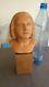 Former Sculpture Art Deco Head Of Woman In Cite D'art Terre Signed Rioland