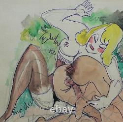 François D'albignac, Drawing, Erotica, Sex, Woman, Caricature, Erotic