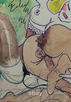 François D'albignac, Drawing, Erotica, Sex, Woman, Caricature, Erotic