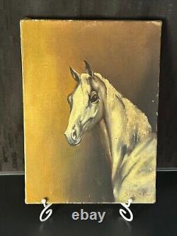 French School XXth J. Roujol Oil on canvas Horse 1920/1930