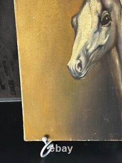 French School XXth J. Roujol Oil on canvas Horse 1920/1930