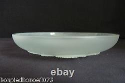 Fruit Cup Signed A Verlys France In Pressed Molded Glass 1925-1946