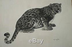 G. L. Guyot / Panther Vintage Art Deco / Signed