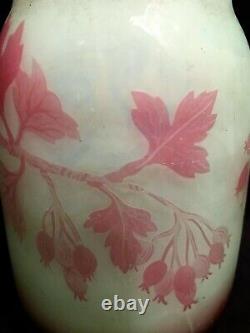 Glass Paste Vase By Richard Art Deco Period
