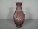 Glass Pte Vase Signed Vessiere Nancy / Art Deco Vase Decor Poppies