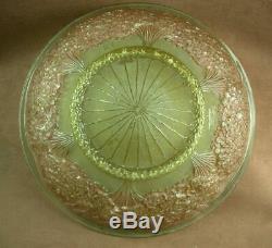 Glass Vase For Chandelier Art Deco Decor Hortensia Signed Muller Hettier Vincent