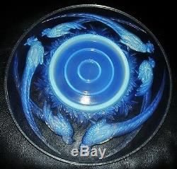 Grand Cup Opalescent Glass Mold Art Deco Pheasants Etling Sabino Verlys Sign