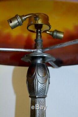 Great Deco Lamp Art Signed Daum 90cm From Height