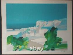 Great Lithography By Alfred Defossez Also Freddy Half Abstract Landscape