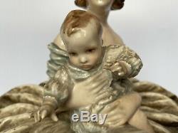 Guido Cacciapuoti Old Woman And Baby Porcelain Art Deco Lady Italy