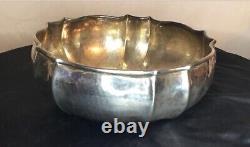 Hammered Metal Coupe signed Silver Plated Hand Beaten