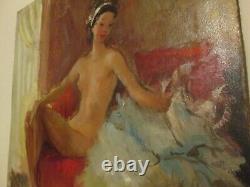 Hsp Hst Nude Art Deco Dancer Signed by Faguays Sculptor at Max Le Verrier's