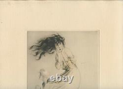 Icart Louis Engraving 1917 Signed in Pencil Num/250 Handsigned Etching Art Deco