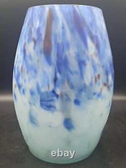 Impressive Art Deco Glass Vase signed Muller Brothers Luneville