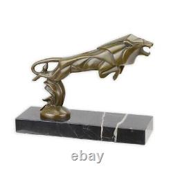 Jumping Lion Sculpture Car Mascot in Bronze Art Deco Style after CBrau