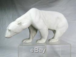 L. Rich Rarissime Polar Bear Art Deco Sculpture Biscuit Porcelain Dlg Sevres