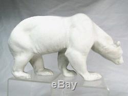 L. Rich Rarissime Polar Bear Art Deco Sculpture Biscuit Porcelain Dlg Sevres