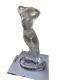 Lalique Bather Statue With Raised Arms Crystal Art Deco Sculpture Signed