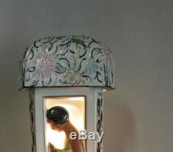 Lamp Night Light Burns Colonial Scent Limoges Signed Rauche (duchaussy)