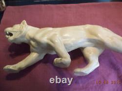 Large Glazed Terracotta Statue Signed R Pollin Art Deco