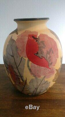 Large Vase Ceramic Vallauris Signed Louis Giraud Art Deco Height 33 CM