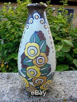 Large Vase Gres Art Deco Signed C. The Heir De Bie School Charles Catteau D25936