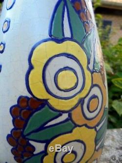 Large Vase Gres Art Deco Signed C. The Heir De Bie School Charles Catteau D25936