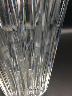 Large Vase In White Blown Crystal Cut By Saint-louis Art Deco