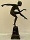 Large Sculpture Of A Pagan Dancer Signed By Derenne By Max Le Verrier (art-deco)