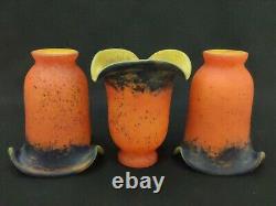 Lot Three Tulips In Glass Pastry Signed A France Noverdy