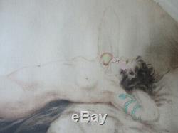 Louis Icart French Art Deco 1928 Etching Aquatint Erotic Venus Pencil Signed Eve