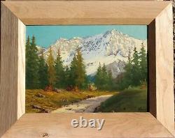 Lucien Quenard, Painting, Mountain, Meije, Alps, Landscape, Oisans, Ecrins, Isère