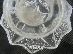 Luster Glass Ceiling Icicle Flowers Ezan Signed Art Deco Dn1786