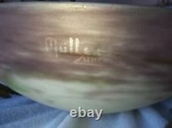 Lustre Glass Paste Signed Muller And Brothers Luneville