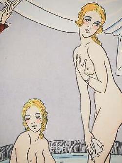 Maggy Monier Art Deco, The Beauties, Signed Lithograph and Stencil