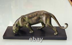 Magnificent Art Deco Panther signed by Irenée Rochard