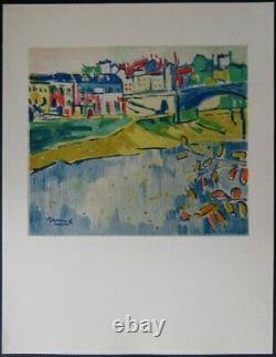Maurice De Vlaminck The Bridge Of Chatou Lithography Signed, 1958, 2000ex