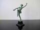 Max Le Verrier Ancient Sculpture Dancer Signed Fayral Art Deco