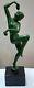 Max Le Verrier Sculpture Naked Woman Harvest Art Deco Sign Denis