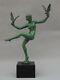 Max Le Verrier Woman / Naked Bird Dancer Signed Briand Art Deco