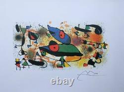 Miro Joan (after) Sculpture II Lithography Numbered And Signed, 500ex