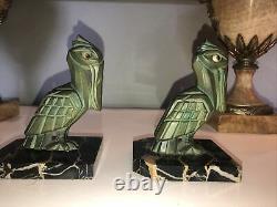 Moreau Hyppolite Art Deco Regular Clipboards On Marbre Pelican Signed