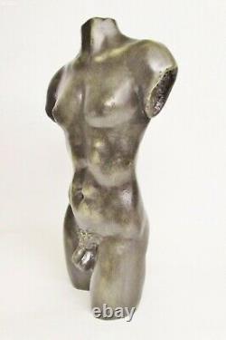Naked Man Torso, Art House Deco Statue